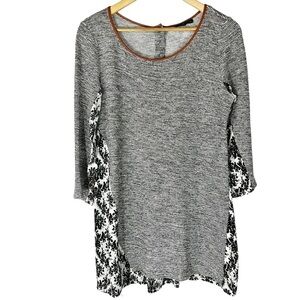 THML Mixed Media Mini Tunic Dress